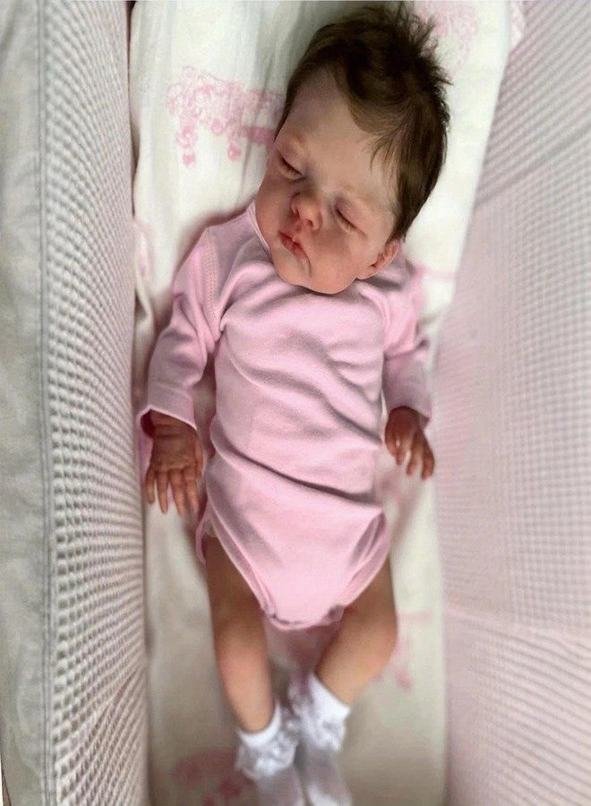 Anano Squishy 45cm Realistic Reborn Baby Dolls Silicone Baby Reborn Toddler Dolls Real Life Silicone Babies with Vivid Veins and Rosy Cheeks for Kids Creative Role-Play & Gift - Image 4